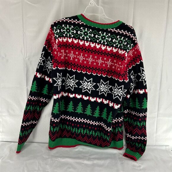 Celebrate Together Men's Tree Rexosaurus Ugly Christmas Sweater Large - Picture 4 of 8